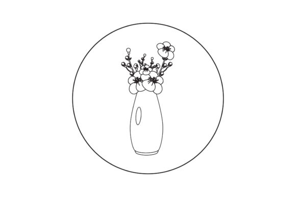 Beauties Flowers Illustration Line Style Graphics Freebies Review