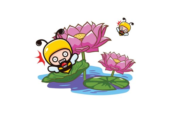 Flowers and Bees: Fresh Graphics for Editorial Illustrations
