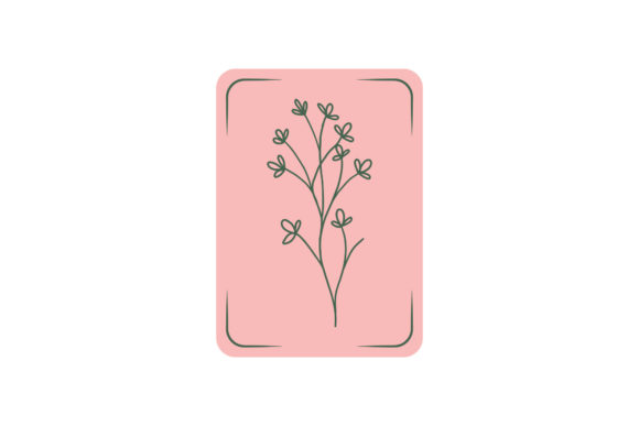 Flowers Card Beauties Vector Icon for Graphics and Illustrations
