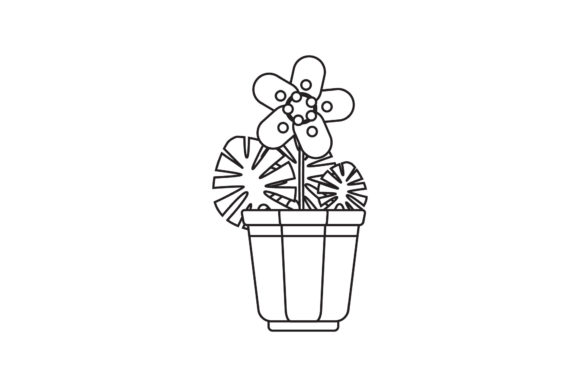 Flowers Cute Beauties Icon Line Style Graphics Freebies Review
