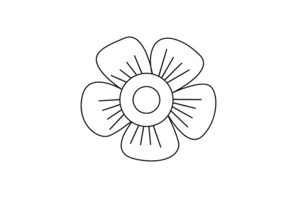 Flowers Icon Colorful Line Style Graphics Freebies Review