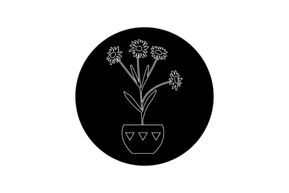 Flowers Illustration Icon Line Styles for Graphics and Freebies