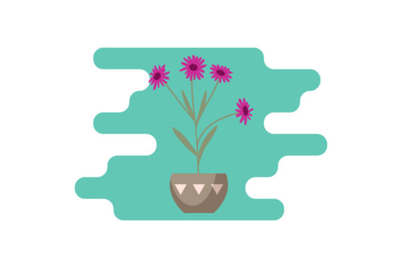 Flowers Illustration Icon Review for Graphics and Freebies