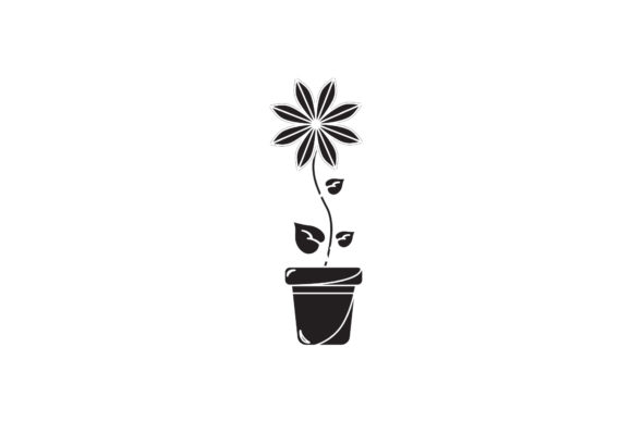 Flowers Illustration White Line Styles for Graphics and Branding