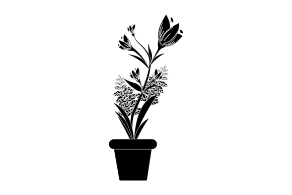 Flowers Lily Beauty Black Icon Review