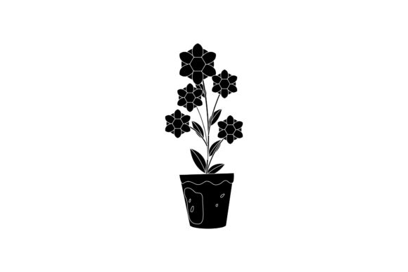 Flowers Pink Decoration Black Icon Graphics and Illustrations Review