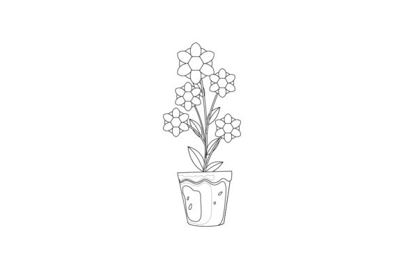 Flowers Pink Decoration Outline: Premium Graphics & Illustrations for Modern Blogs
