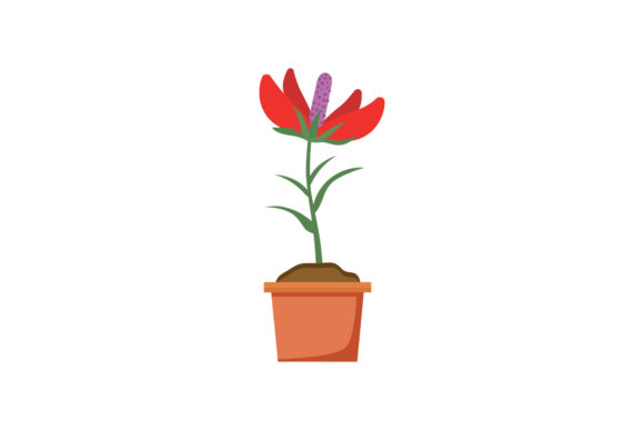 Flowers Pot Decorative Botanical Graphics & Illustrations Review
