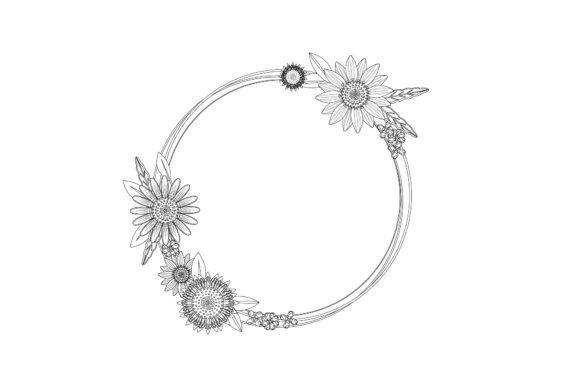 Frame Flowers Collection Outline: A Graphic Design Asset Review for Freebies and Graphics