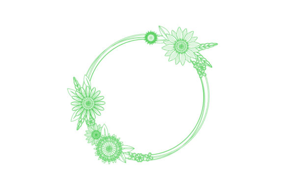 Frame Flowers Green Style: A Review of Modern Graphics and Illustrations